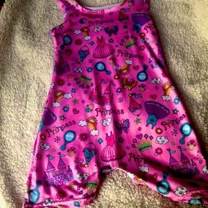 Princess pink gymnastics suit